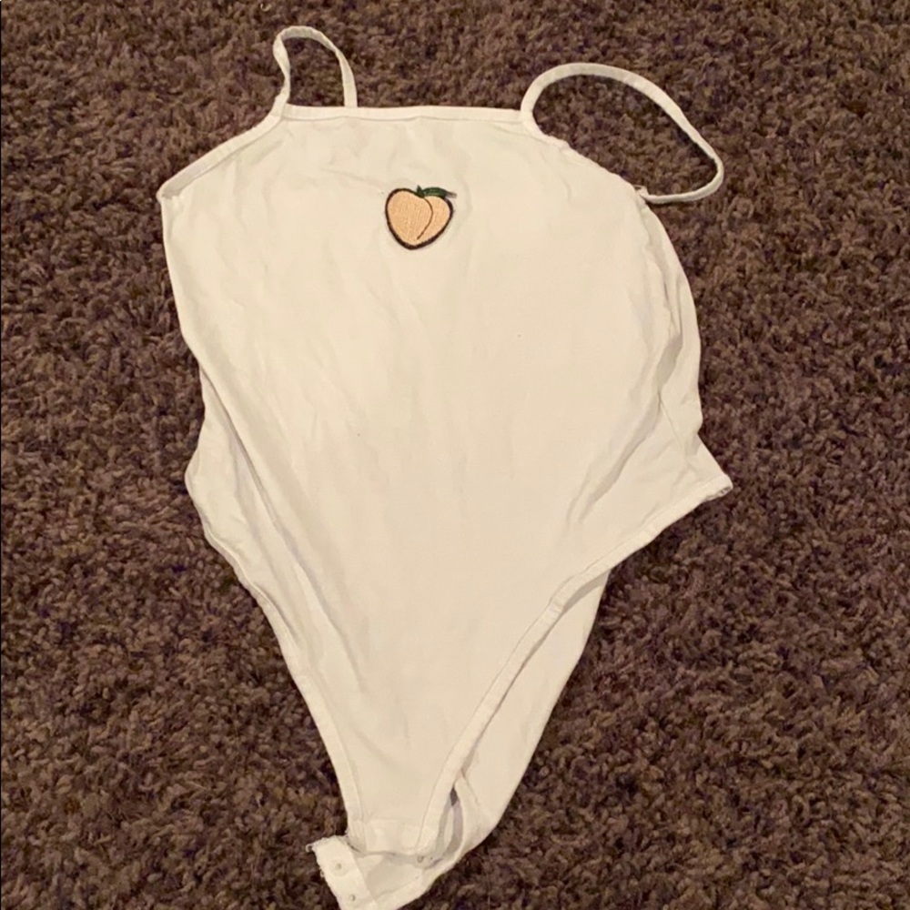 peach bodysuit